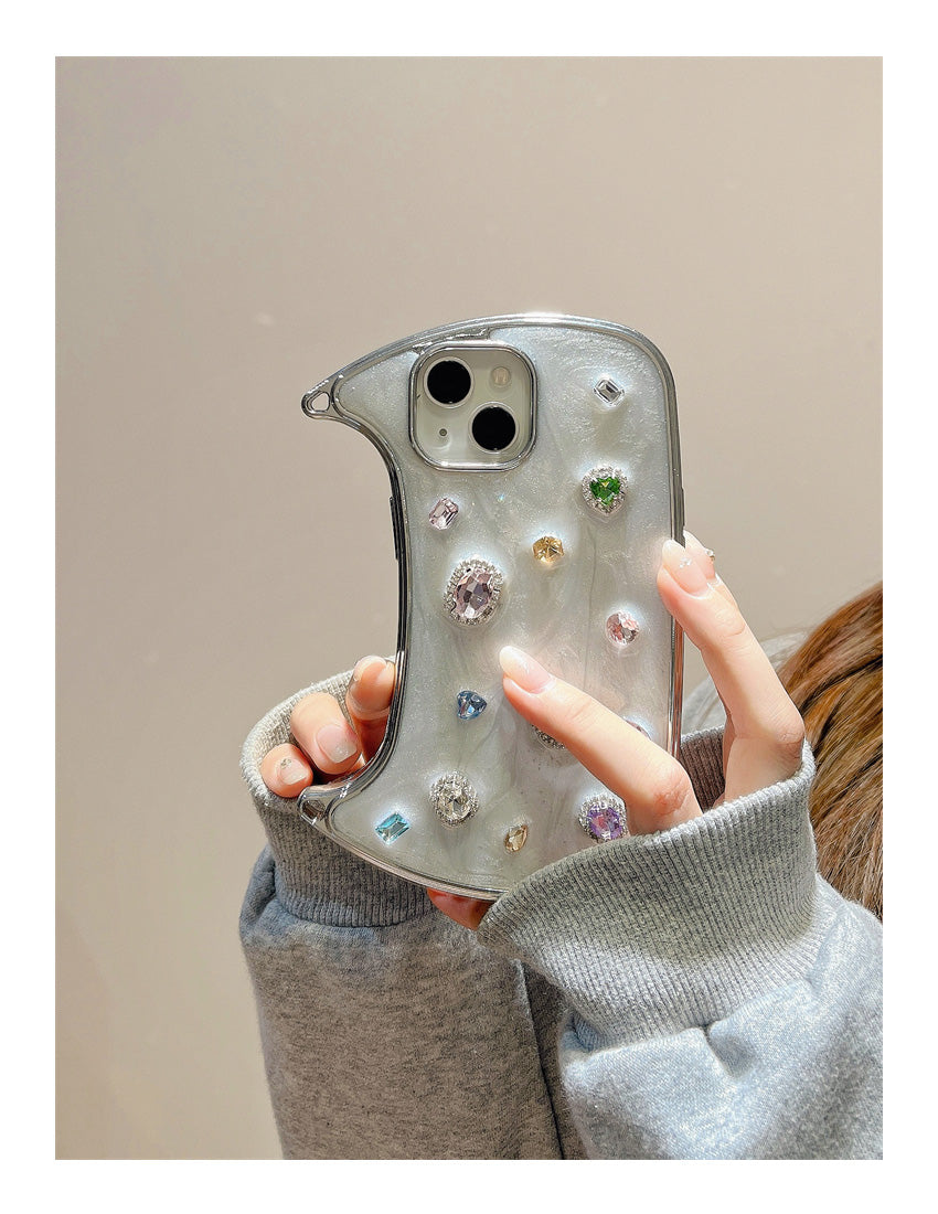 Light Luxury Diamond Gemstone Handbag Bag Suitable For iPhone Case