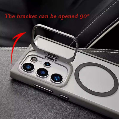 Samsung  Invisible Metal Lens Transparent Magnetic Mobile Phone Case