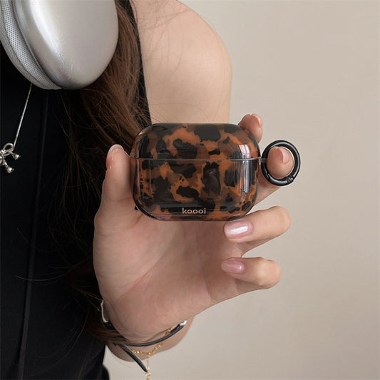 Amber Pattern Brown Apple AirPods Case