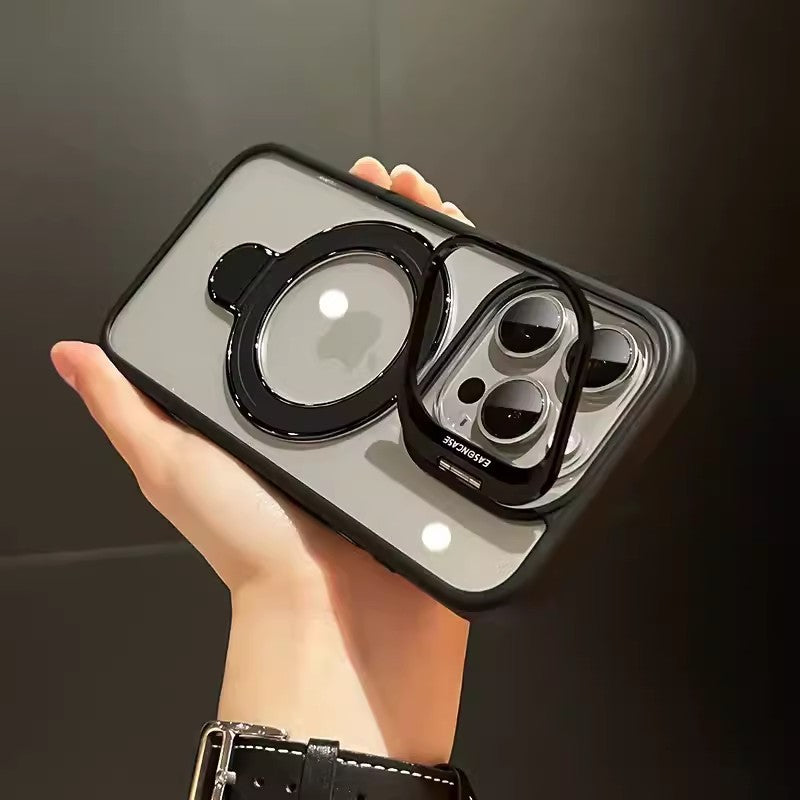 Magnetic Dual-Stand Integrated Lens Holder iPhone Case