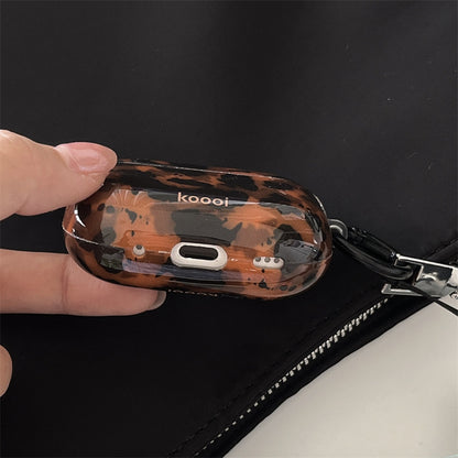 Amber Pattern Brown Apple AirPods Case