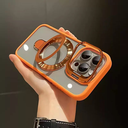 Magnetic Dual-Stand Integrated Lens Holder iPhone Case