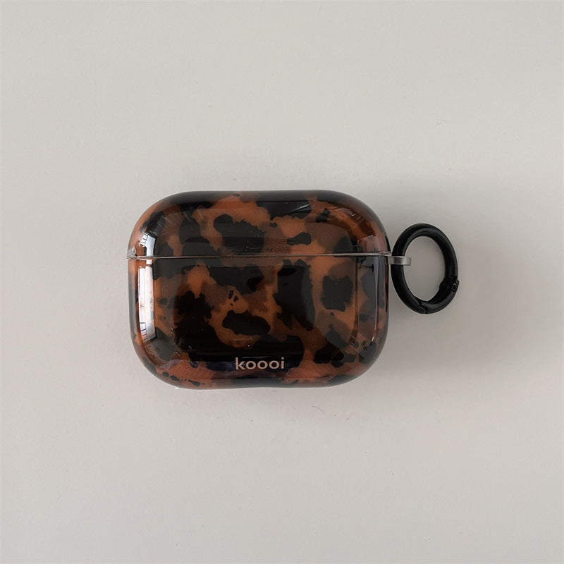 Amber Pattern Brown Apple AirPods Case