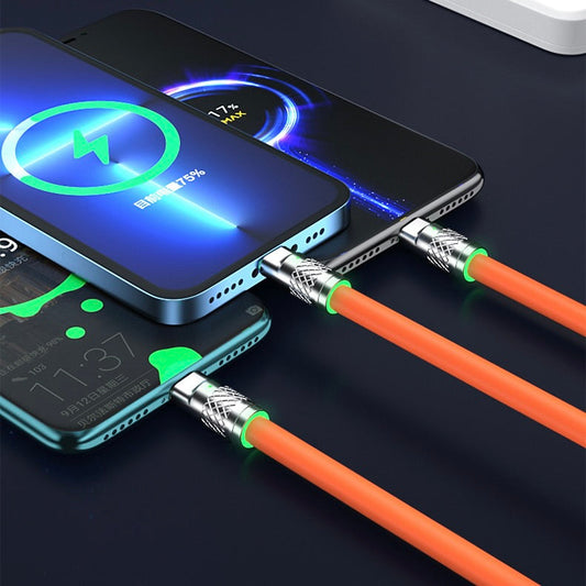 3-in-1 Super-Fast Charge Cable with LED Indicator