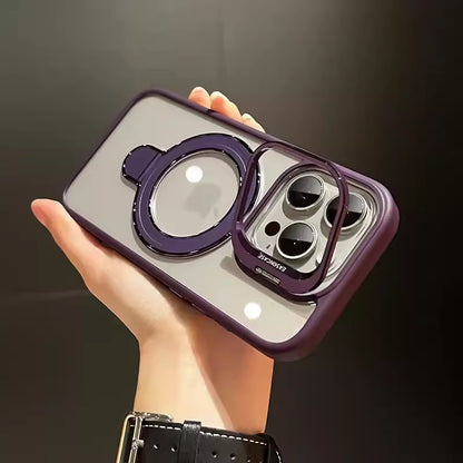 Magnetic Dual-Stand Integrated Lens Holder iPhone Case